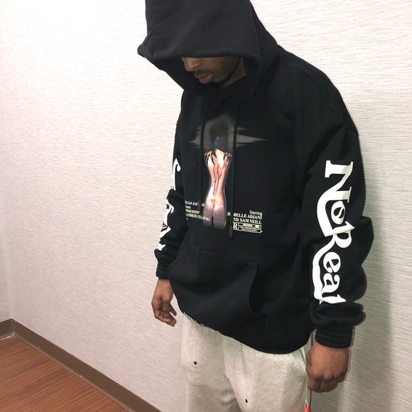 Off White Woman Movie Over Hoodie Black - Picture 4 of 8